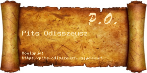 Pits Odisszeusz névjegykártya